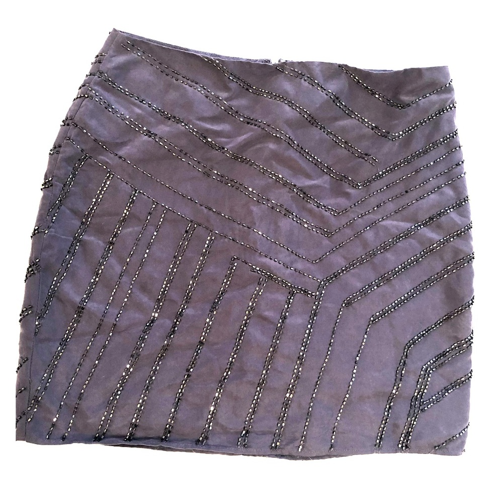Beaded mini skirt
